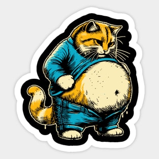 Chubby Cat Sticker